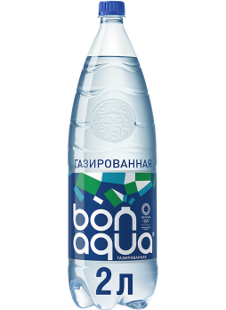 Вода BonAqua питьевая газированная 2л
