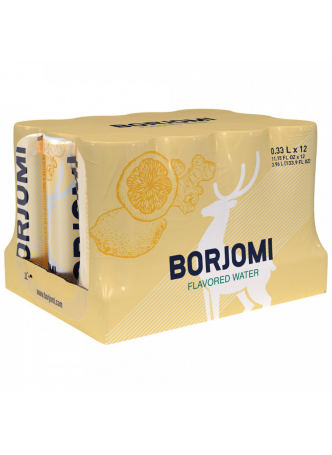 Напиток Borjomi Flavored Water Цитрусовый микс-Имбирь без сахара 330 мл оптом