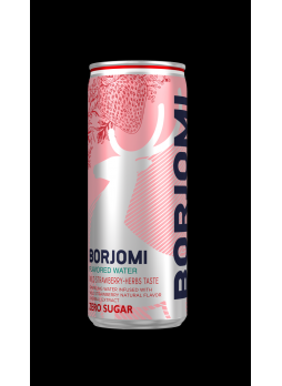 Напиток Borjomi Flavored Water земдяника и травы без сахара 330 мл