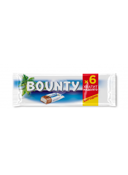 Шоколадный батончик Bounty 6*27,5г