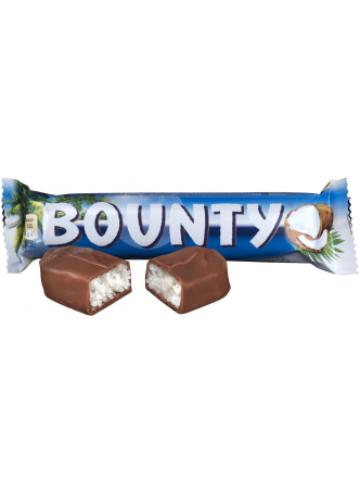 Батончик шоколадный BOUNTY с мякотью кокоса, 55г оптом