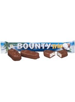 Шоколадный батончик BOUNTY Трио, 82,5г