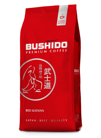 Кофе BUSHIDO Red зерновой, 1000г оптом