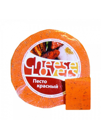 Сыр CHEESE LOVERS песто красный, ~1кг БЗМЖ оптом