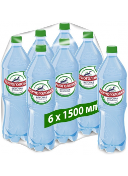 Черноголовская Вода столовая/питьевая газированная 1,5л