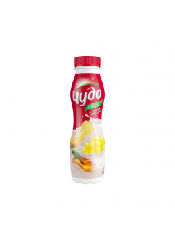 Йогурт питьевой ЧУДО персик/манго/дыня 2,4%, 270 г БЗМЖ