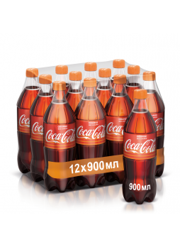 Газированный напиток Coca-Cola Orange Zero 0,9л