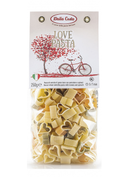 Макаронные изделия Dalla Costa Любовь со шпинатом и томатами, 250г