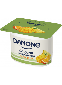 Йогурт мультифрукт DANONE 2,9%, 110г БЗМЖ