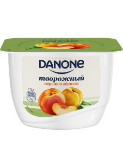 Десерт творожный DANONE персик/абрикос, 170 г