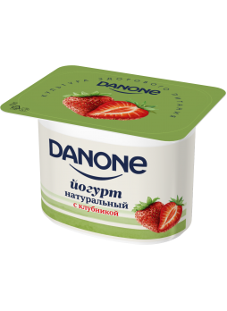 Йогурт DANONE клубничный 2,9%, 110г