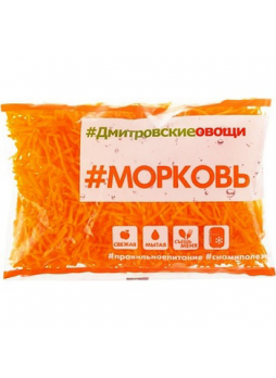 Морковь очищенная натертая Дмитровские овощи, 300г