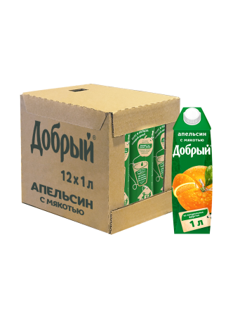 Нектар ДОБРЫЙ Апельсиновый, 1л