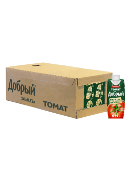 Сок ДОБРЫЙ томат, 0,33л