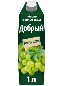 Сок Добрый Яблоко-Виноград 1л