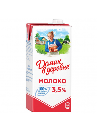 Домик в деревне Молоко ультрапастеризованное 3,5% 950г БЗМЖ оптом