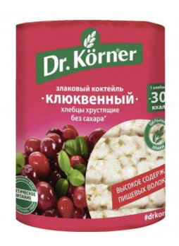 Dr.Korner Хлебцы злаковый клюквенный коктейль 100г