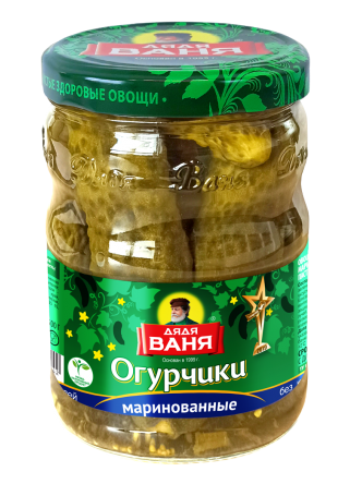 Огурчики маринованные ДЯДЯ ВАНЯ, 950г