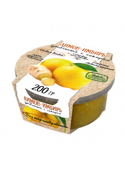 Лимон-имбирь ЕГОРЬЕВСКИЕ ТРАДИЦИИ дробленый с сахаром, 200 г