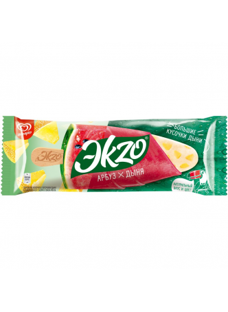 Ekzo мороженое эскимо в фруктовой глазури Арбуз-Дыня 72 гр оптом