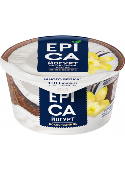 Йогурт EPICA кокос-ваниль, 130г БЗМЖ