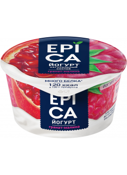 Йогурт EPICA Гранат и малина, 130 г БЗМЖ