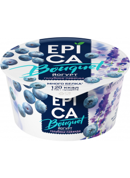 Йогурт Epica букет Голубика/Лаванда, 130Г БЗМЖ