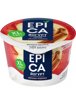 Йогурт EPICA с Яблоком и Корицей 4,8%, 190г