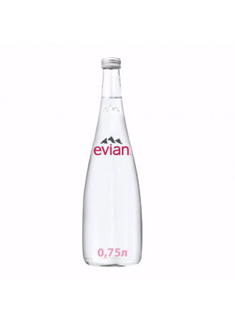 Evian Вода минеральная столовая/питьевая негазированная 0,75л оптом