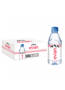 Вода минеральная Evian питьевая негазированная 0,33л