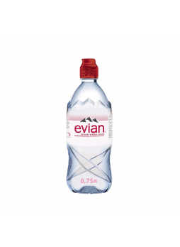 Evian Вода минеральная столовая/питьевая негазированная споpт 0,75л