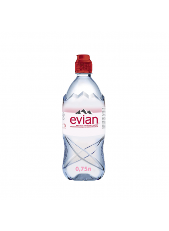 Evian Вода минеральная столовая/питьевая негазированная споpт 0,75л оптом