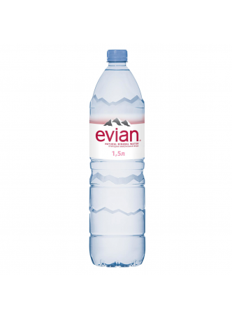 Evian Вода минеральная столовая/питьевая негазированная 1,5л