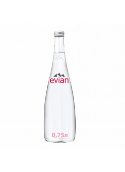 Evian Вода минеральная столовая/питьевая негазированная 0,75л