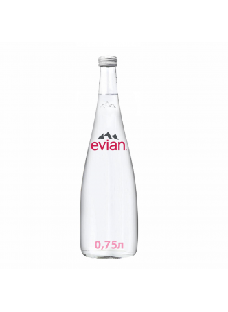 Evian Вода минеральная столовая/питьевая негазированная 0,75л оптом