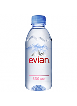 Вода минеральная Evian без газа, 0,33л