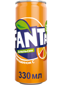 Газированный напиток Fanta апельсин 0,33 л