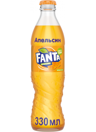 Газированный напиток Fanta Апельсин 0,33л (стекло) оптом