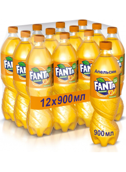 Напиток Fanta Апельсин сильногазированный, 0,9л