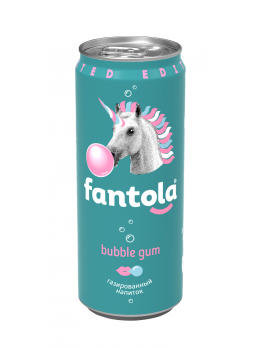 Газированный напиток Fantola Bubble Gum, 0,33л