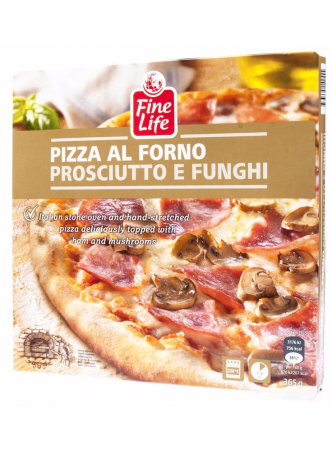 Пицца FINE LIFE ветчина и грибы, 355г оптом