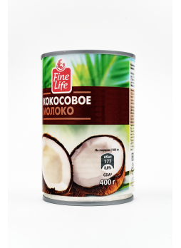 Молоко FINE LIFE кокосовое 17-18%, 400г