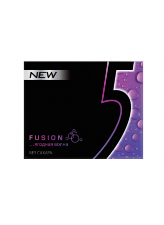 Жевательная резинка WRIGLEY Wrigley`s Five Fusion ягодная волна, 31,2г оптом