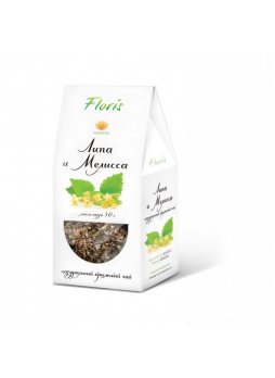 Травяной чай FLORIS Липа мелисса листовой, 30г