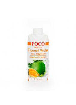 Вода кокосовая FOCO с манго, 0,33л