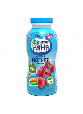 Питьевой йогурт ФРУТОНЯНЯ Малина, 200 мл оптом