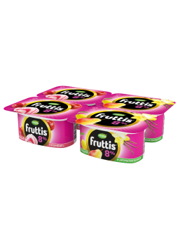 Йогуртовый продукт FRUTTIS Вишневый пломбир и Груша-ваниль 8%, 115 г БЗМЖ