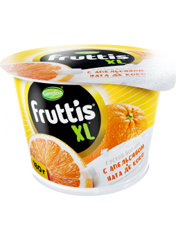 FRUTTIS XL йогурт 4,3% 180г, апельсин/кокос-желе