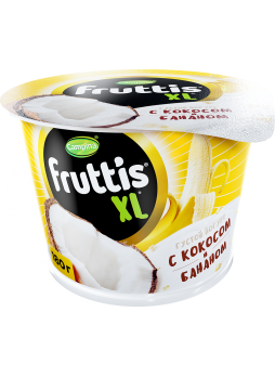 Fruttis XL Йогурт 4,3% 180Г, кокос/банан БЗМЖ