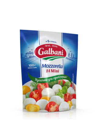 Сыр мягкий GALBANI Моцарелла мини 45% бзмж, 100 г
